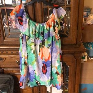 Multi color on or off the shoulder top